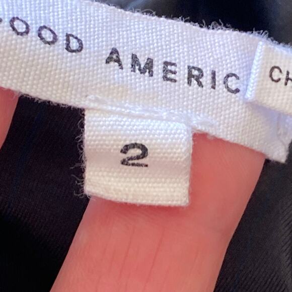 GOOD AMERICAN Ruched Satin Slip Maxi Dress Black, Size 2/Medium - Picture 8 of 16